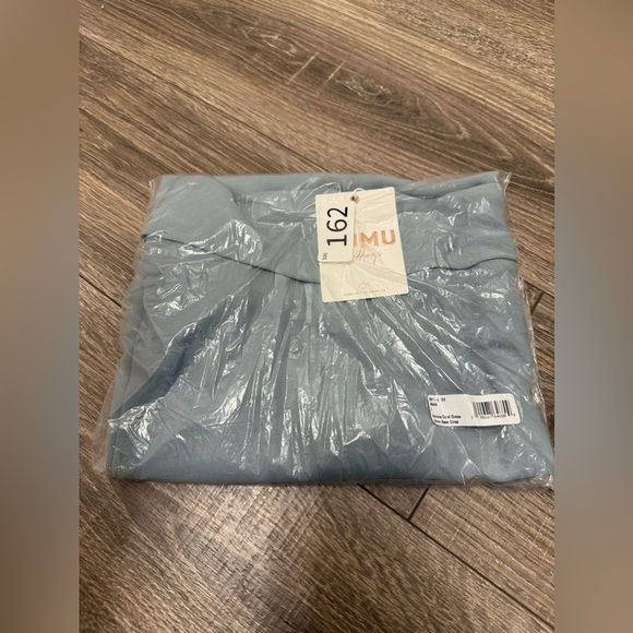 Show Me Your Mumu Women's Verona Cowl Dress Silver Sage Crisp Satin Size L - Picture 3 of 4